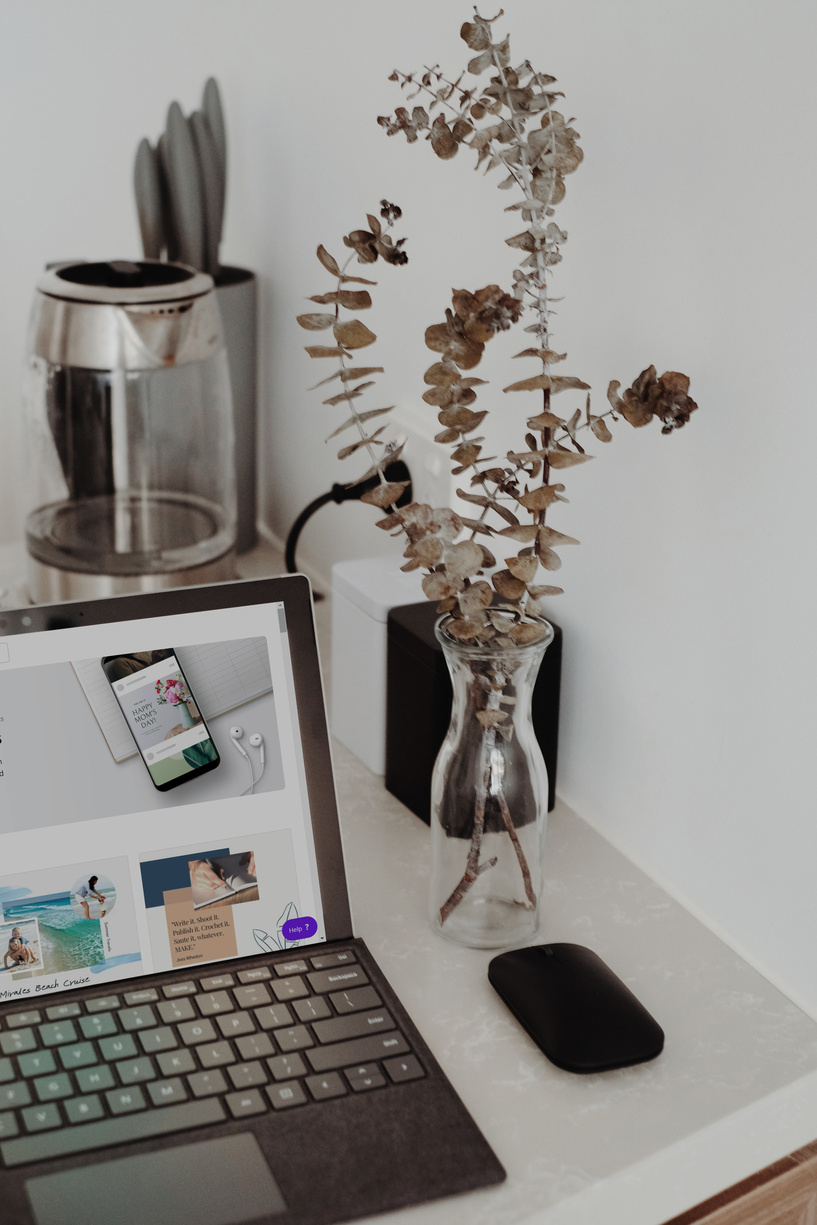 Computer Laptop on the Table